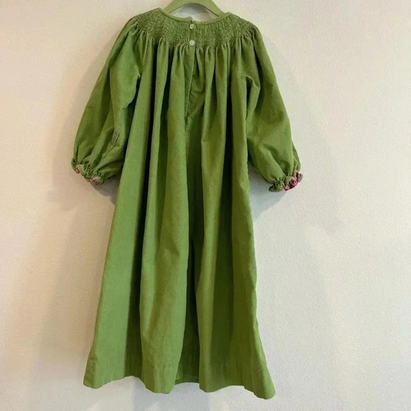 Secret Wishes Corduroy Dress smocked neck along Sleeve 6X - Picture 2 of 7